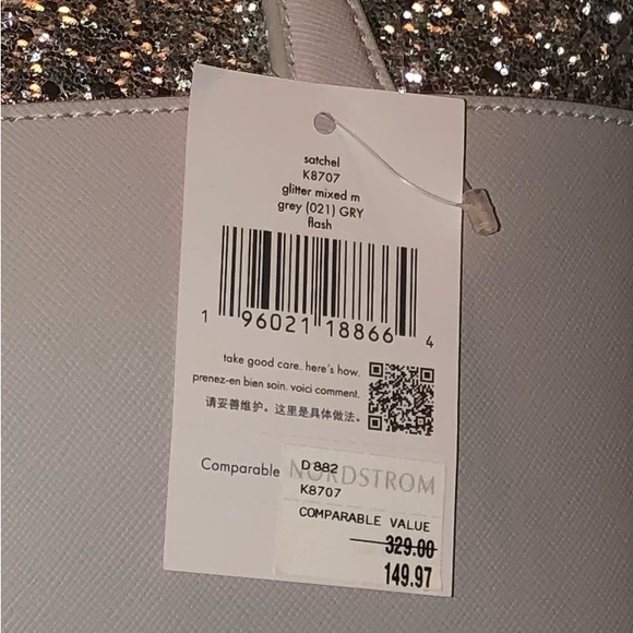 Kate Spade Flash Glitter Satchel Bag - Picture 8 of 8